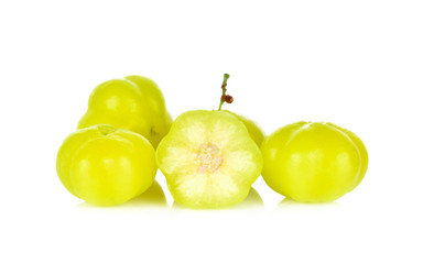 Star gooseberry on white background