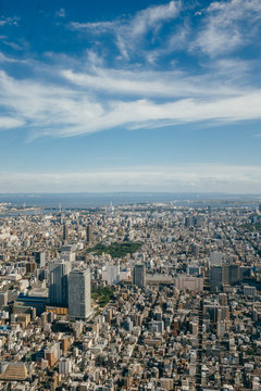 Aerial view of Tokyo