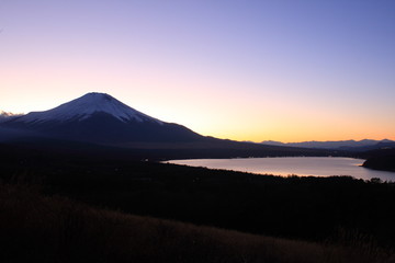 富士山の夕焼け