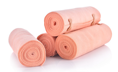 Medical bandage roll isolated