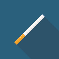 Cigarette in flat style design