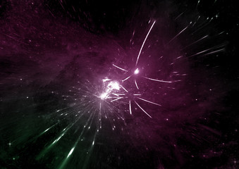 Fototapeta premium galaxy in a free space