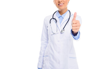 Fototapeta premium doctor showing thumb up