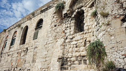 diocletians palace in the croatian town split