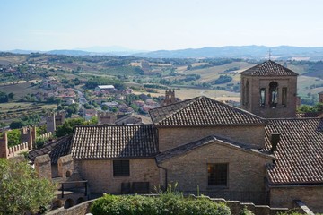 Fototapeta na wymiar View of the castle Gradara