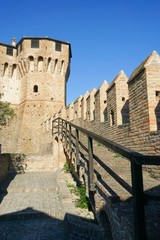 Obraz premium Gradara. The ancient walls.