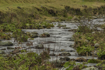 Upa river in Velka Upa village in Krkonose mountains