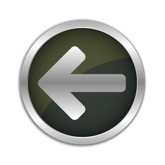 Button Set - dunkel mit silbernem Ring - Pfeil nach links