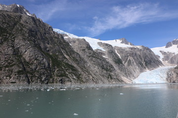 Obraz premium Gletscher und Berge in Alaska