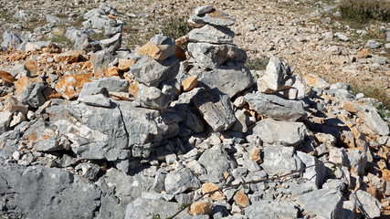 mountain view in the area of dubrovnik in croatia