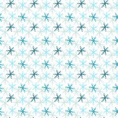 Snowflakes seamless pattern. Winter holiday background. Christmas and New Year design wrapping paper design.