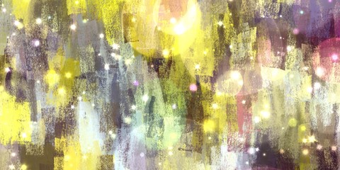 paint like brush stroke graphic illustration with glitter glow abstract background