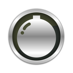 Button Set - dunkel mit silbernem Ring - Christbaumkugel