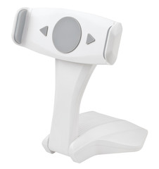 Car holder for tablet, isolated on white background.