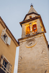 Fototapeta na wymiar tower in the old town of Budva