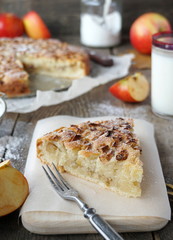 Apple pie. Charlotte. 