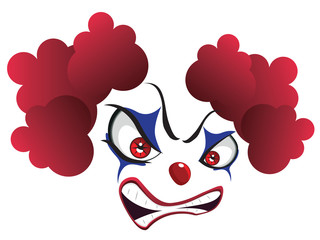 Spooky Clown Face
