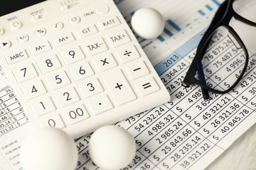 Calculator Charts Rounding Conceptual Balls Numbers