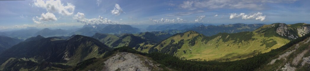 Panoramablick Schleching in Oberbayern