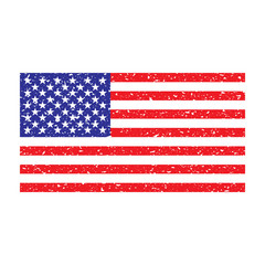 Grunge USA flag