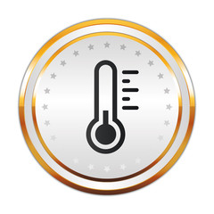Luxus Button weiß - Thermometer - Kalt