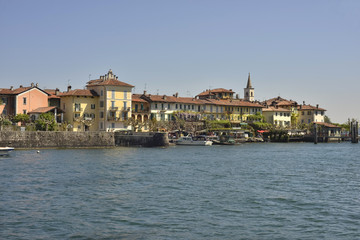 Fototapeta na wymiar Italy, Lake Maggiore; Isola dei Pescatori,