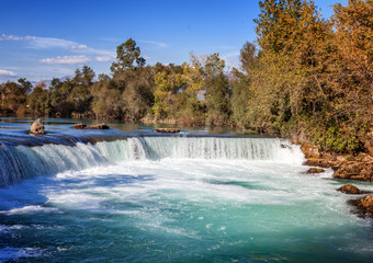 Fototapeta premium Amazing view of Manavgat waterfall in Turkey