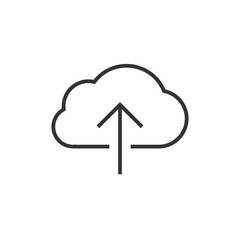 Cloud data upload icon