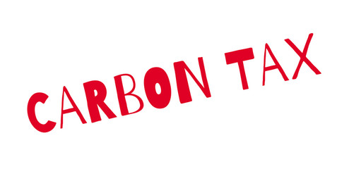 Carbon Tax rubber stamp. Grunge design with dust scratches. Effects can be easily removed for a clean, crisp look. Color is easily changed.