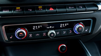 Luxury Car Interior AC Control - 177944419