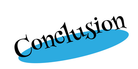 Conclusion rubber stamp. Grunge design with dust scratches. Effects can be easily removed for a clean, crisp look. Color is easily changed.