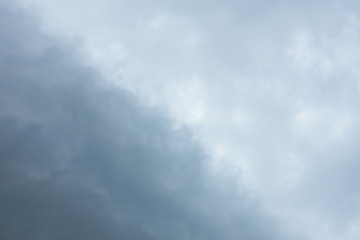 sky with dark storm clouds before raining