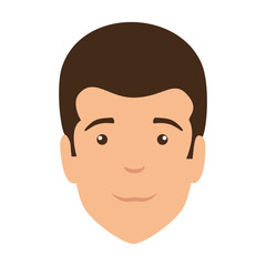 young man head avatar character