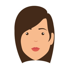 beautiful woman head avatar character