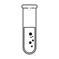 tube test laboratory isolated icon