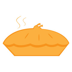Isolated pie icon on a white background, vector illustration