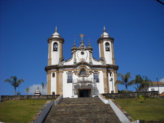 Fototapeta premium Eglise baroque, Ouro Preto, Minais Gerais, Brésil