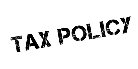 Tax Policy rubber stamp. Grunge design with dust scratches. Effects can be easily removed for a clean, crisp look. Color is easily changed.