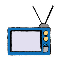 retro television icon