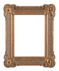 Golden frame for paintings, mirrors or photos