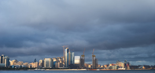 Baku skyline cityscape
