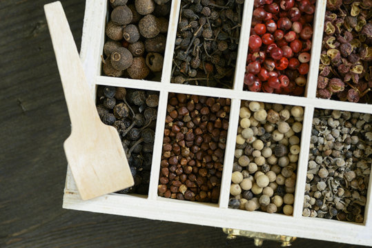 spices pepper set .