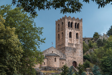 Fototapeta na wymiar Romanesque Abbey of Saint Martin du Canigou
