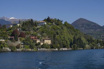 Fototapeta na wymiar Italy, Lake Maggiore; Intra-Pallanza,