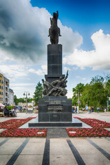 Fototapeta premium Nis, Serbia May 17, 2017: Monument to the liberators of Nis. Monument to liberators of Nis marks a period of liberation wars against the Turks, Bulgarians and Germans.