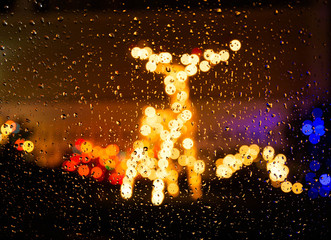 A seasonal shot of a Reindeer in the rain.  I hope it evokes a sense of the holidays, of a joyful...