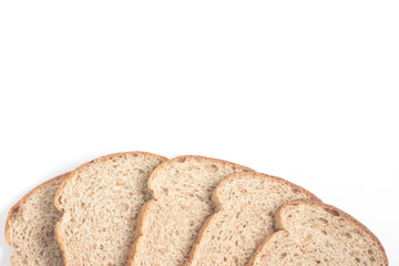 Wholemeal bread Sliced. Frame photo