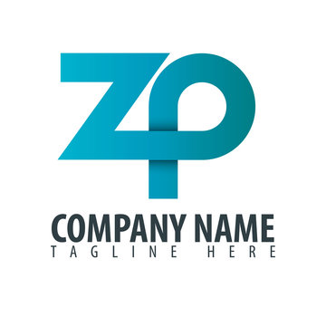 Initial Letter ZP Design Logo