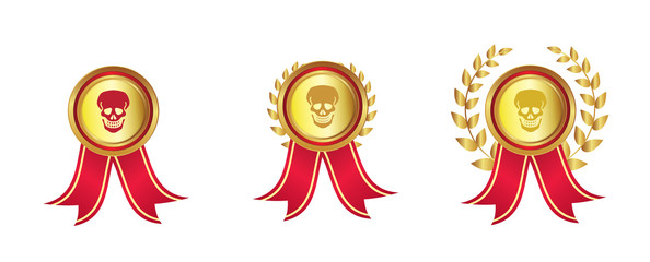 Totenschädel - Auszeichnungen - Medaillen