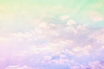 image of abstarct patel clouds and sky with texture